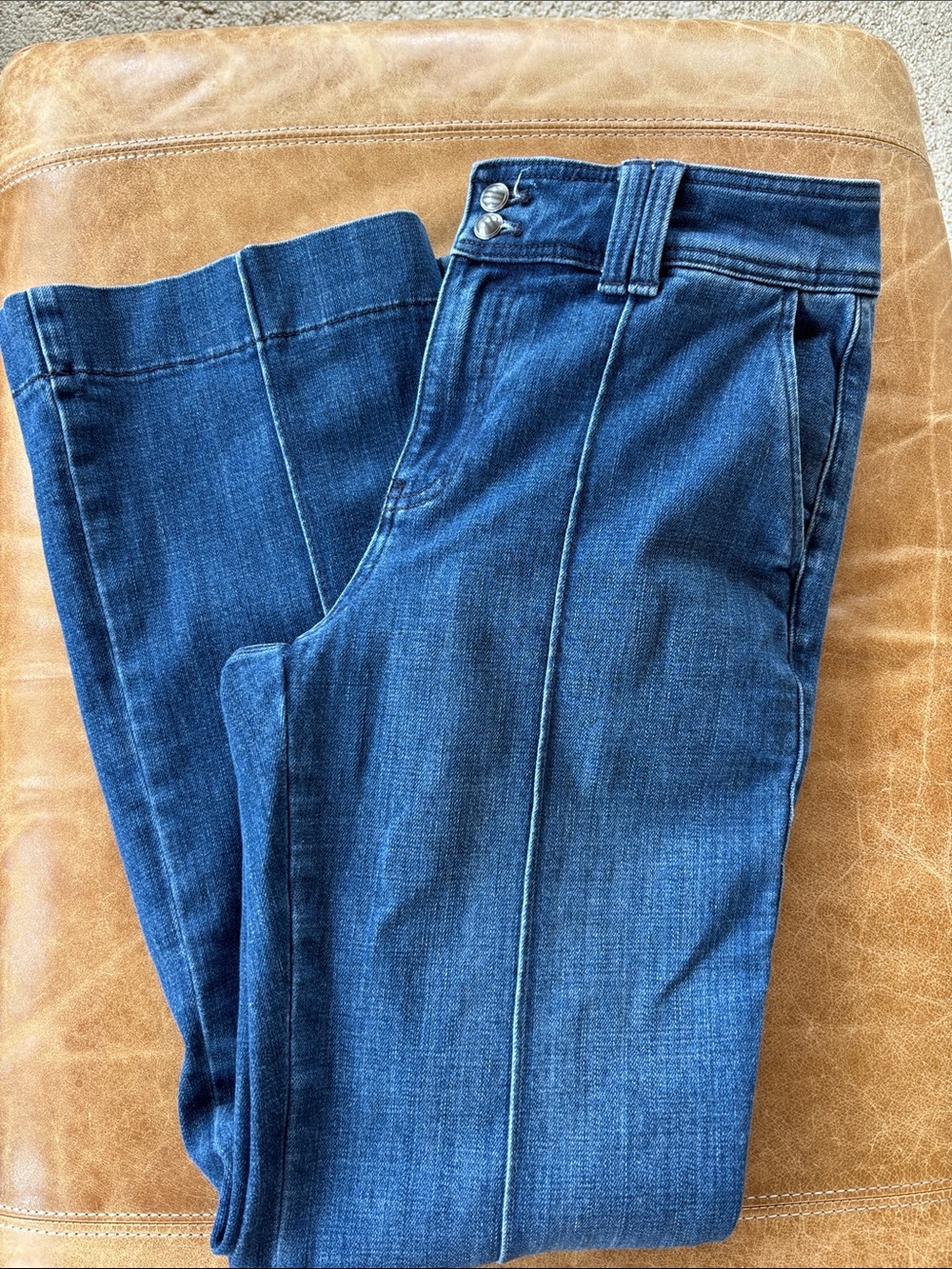 Talbots Dark Blue Wide-Leg Jeans